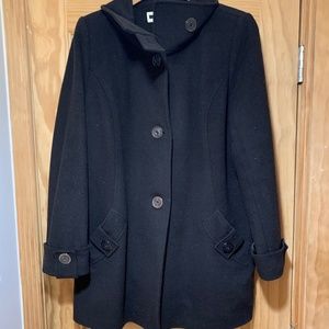 Kristen Black Fully-Lined Coat - Dk Brown - Large